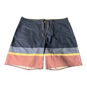 NEW Patagonia Men's Hydropeak Boardshorts 21” Striped‎ Blue Purple 42 Waist Swim